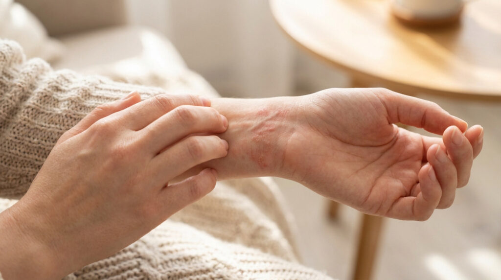 Poignets qui grattent : décoder les signaux de votre peau