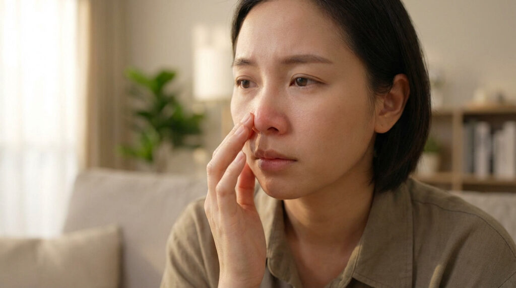 Nez irrité et saignement : pourquoi et que faire ?
