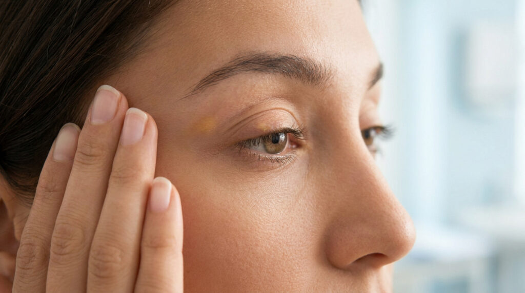 Tache sur la paupière : causes et solutions efficaces