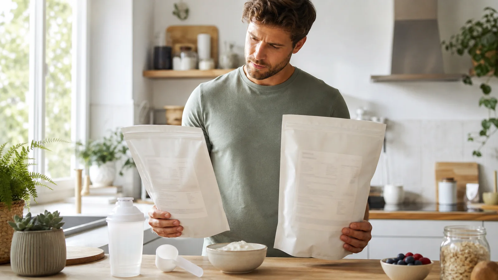 Comparer la composition de deux whey avant de choisir