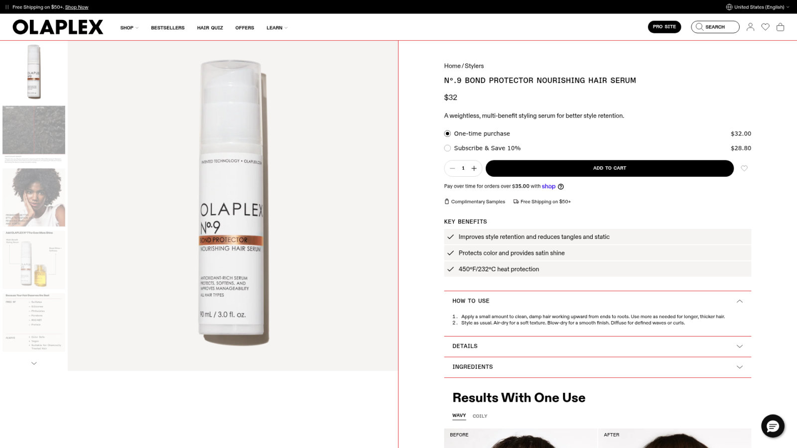 Olaplex N°9 : le bouclier protecteur sans agents filmogènes