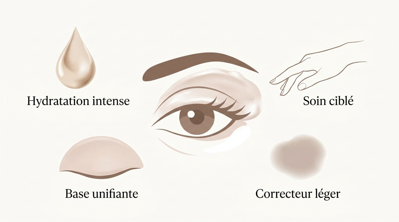 Étapes clés pour préparer et lisser la paupière avant le maquillage à 50 ans
