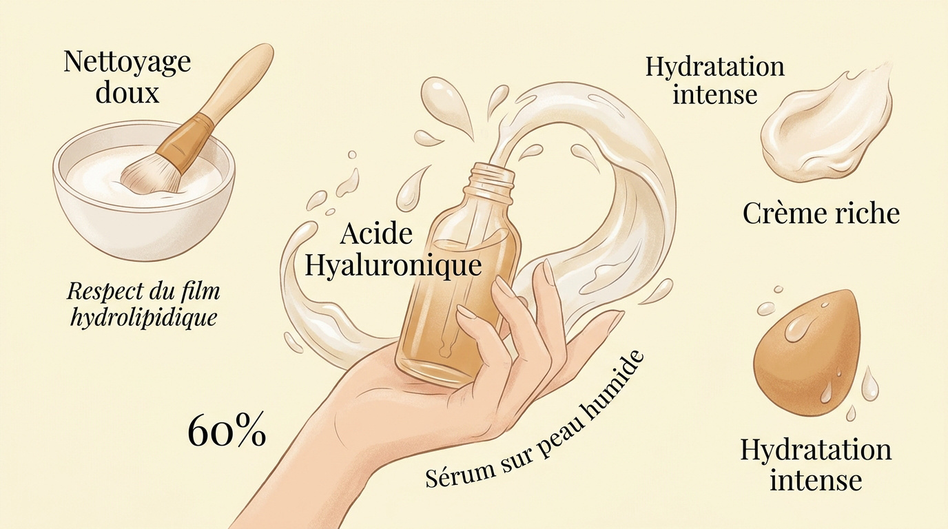 Sérum acide hyaluronique pour peau sèche