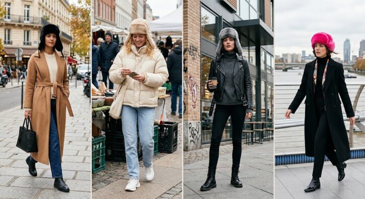 4 idées de looks avec une chapka