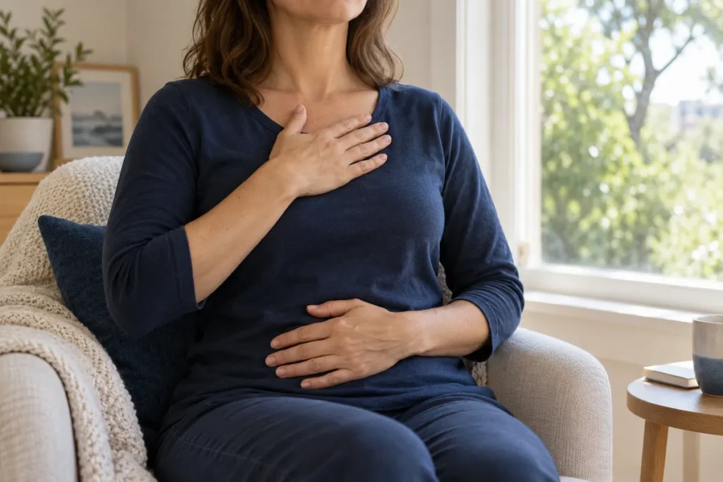 Stress : une main sur la poitrine peut-elle vraiment apaiser ?