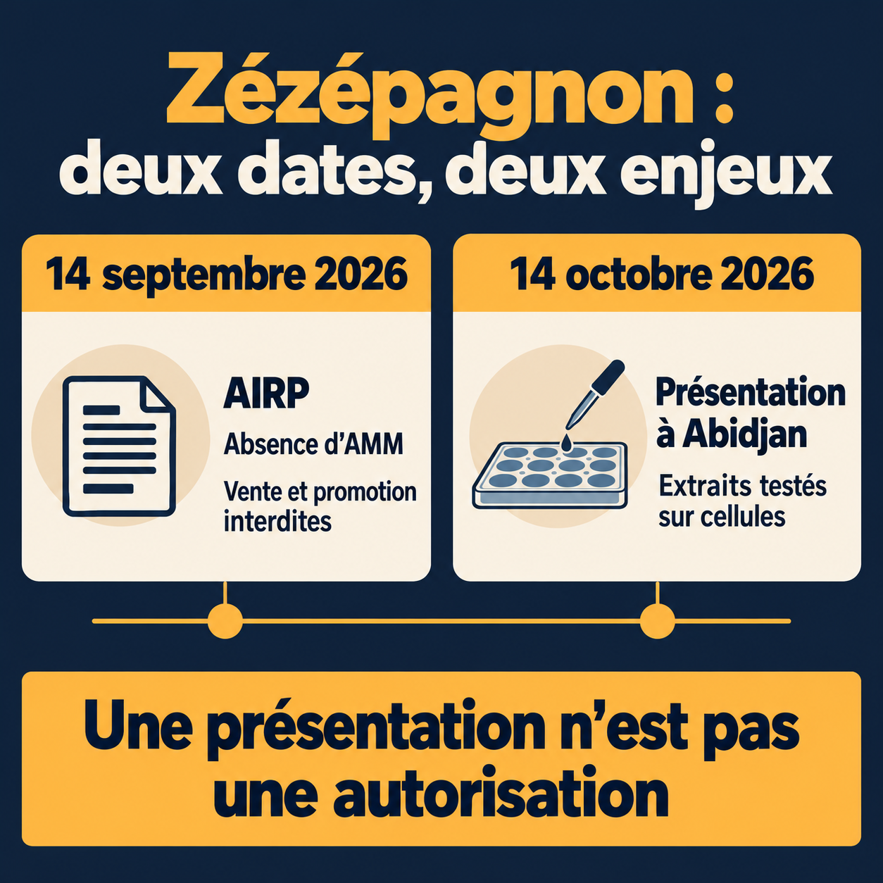 Zézépagnon : note AIRP du 14 septembre 2026 puis présentation de travaux le 14 octobre, deux démarches distinctes.
