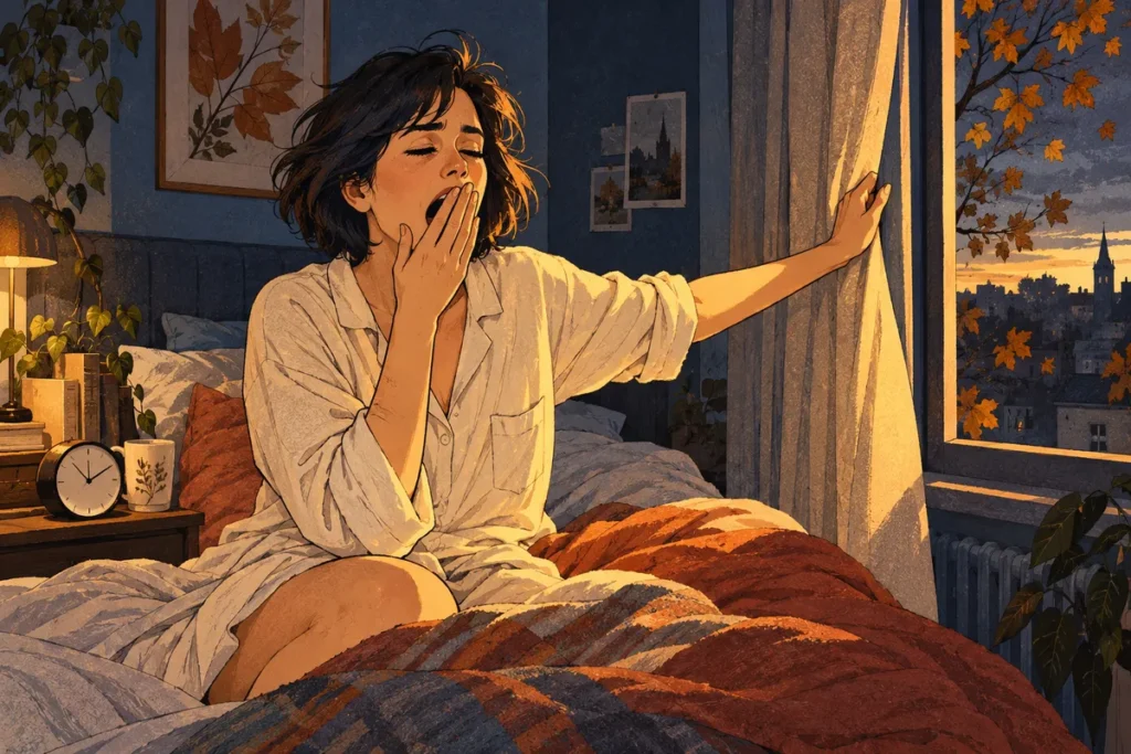 Réveil dans le noir, énergie en baisse : pourquoi la fatigue d’automne ne se joue pas seulement dans votre assiette
