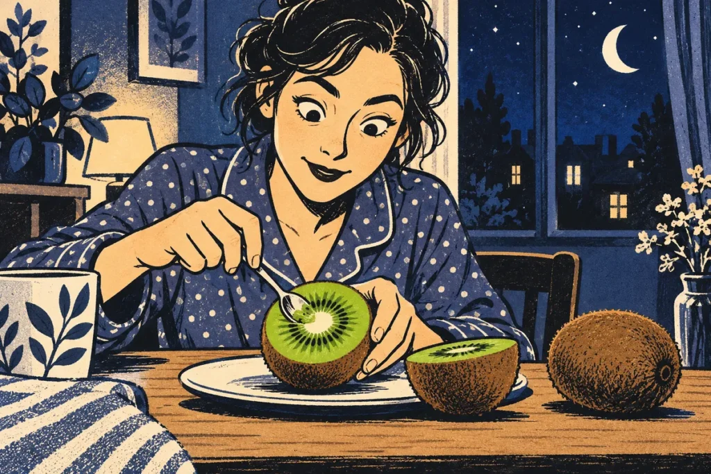 Deux kiwis une heure avant le coucher pour mieux dormir ? Ce que cette formule précise doit à une petite étude de 2011