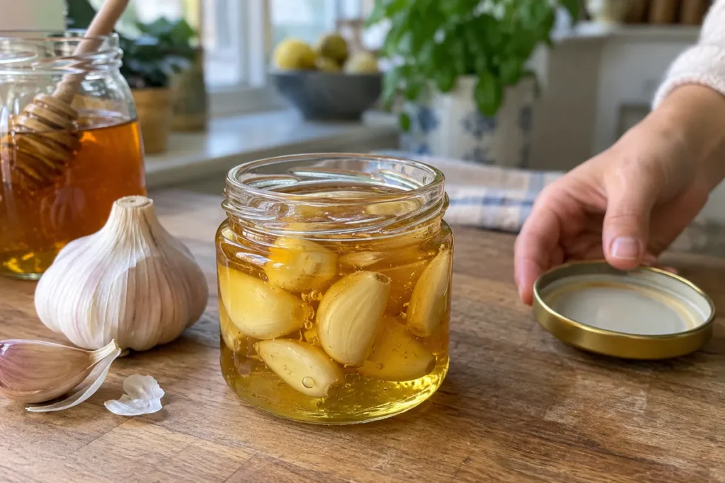 Ail fermenté au miel : pourquoi un bocal qui fait des bulles n’est pas forcément à l’abri du risque de botulisme