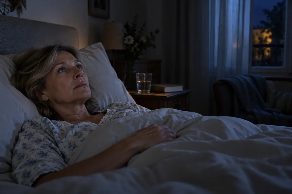 Réveillé la nuit et impossible de se rendormir ? Au-delà de 30 minutes, 3 nuits par semaine, c&rsquo;est le cas d&rsquo;un adulte sur trois en France
