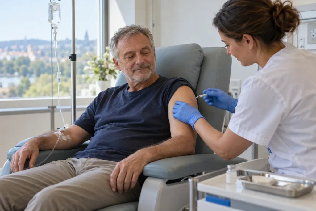Le vaccin ARN de Moderna contre le mélanome épargne une rechute à un patient opéré sur huit en deux ans, un résultat qui attend encore son feu vert en France