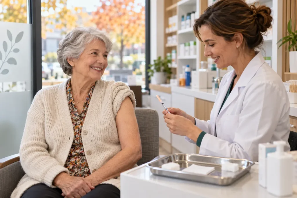 Six vaccins recommandés après 65 ans, mais pas six piqûres par an : ce que prévoit vraiment le calendrier 2026, de la grippe au VRS