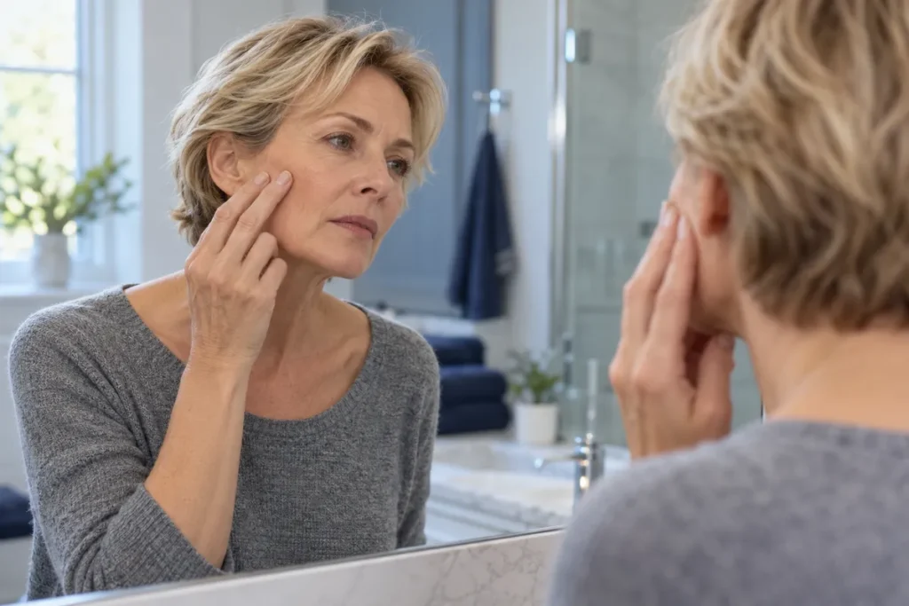 Trois géants de la beauté testent déjà des soins contre ce creusement des joues apparu avec les traitements pour maigrir : le « visage Ozempic »